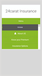 Mobile Screenshot of 24caratinsurance.net