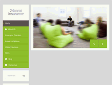 Tablet Screenshot of 24caratinsurance.net